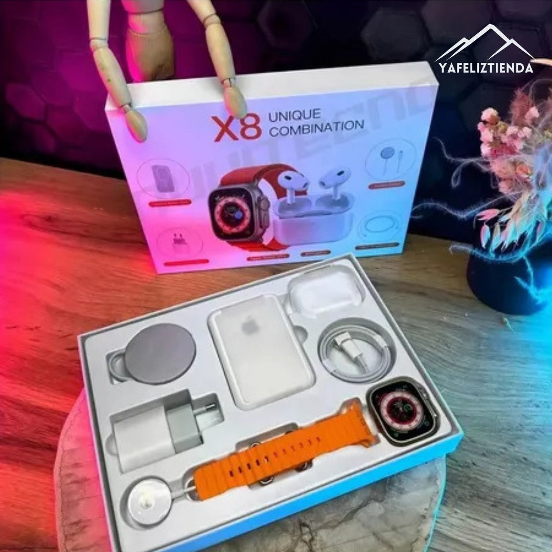 COMBO: Smart Watch + Audifonos + Power Bank