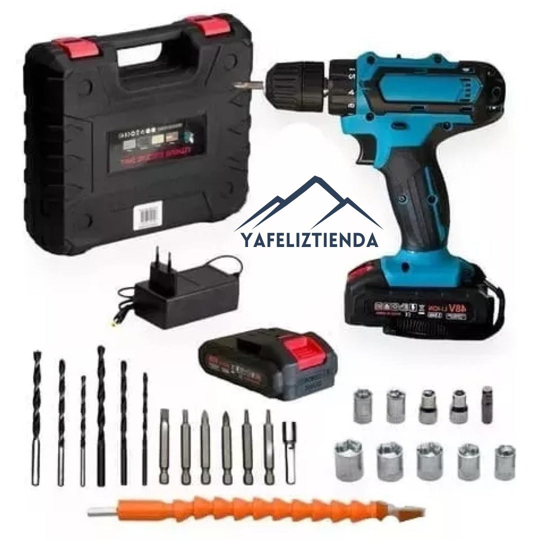 Taladro 98v Inalambrico 2 Bat Con Accs